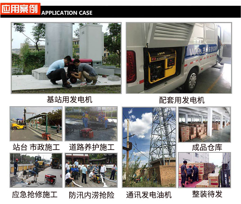 三相 6kW小型汽油發（fā）電機（jī）組應用案例