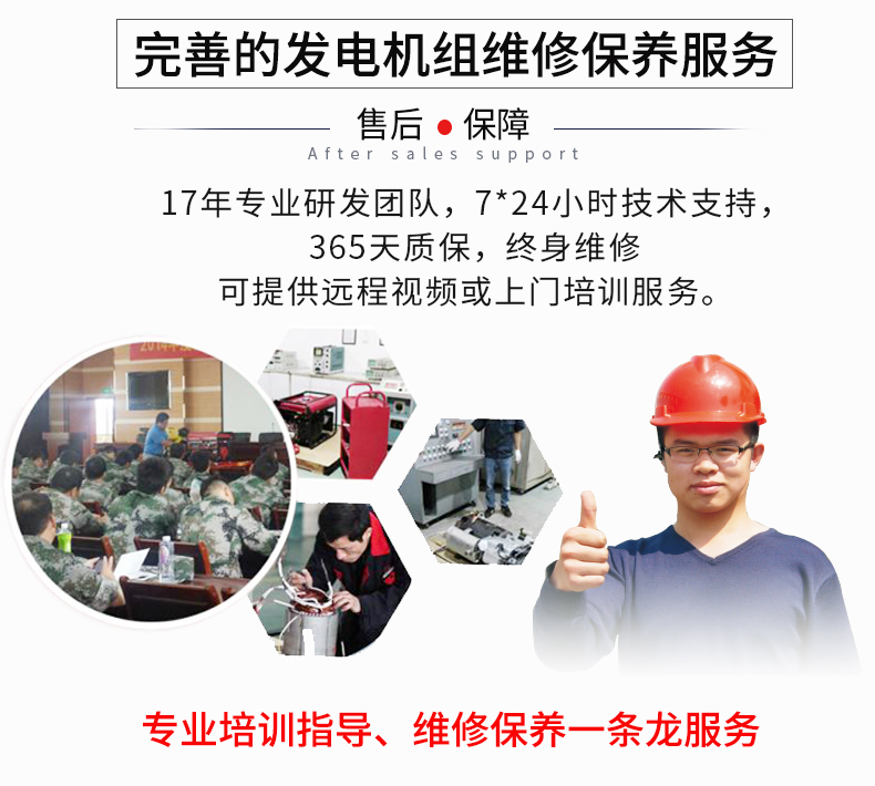 單相6KW通信基站維護（hù）發電機（jī）特點