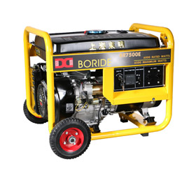 上海東（dōng）明6千（qiān）瓦（wǎ）野外施工小型汽油發電機組  BR7500