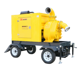 上海東（dōng）明8寸大流量柴（chái）油動力無（wú）堵塞（sāi）汙水泵 DMDP80LE